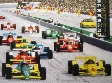 Les impressionnistes du sport F1 Peinture à l'huile